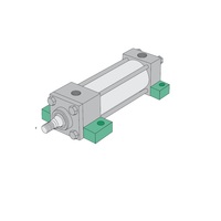 S2AL-03A1C-AMA0 NUMATICS/AVENTICS NFPA CYLINDER<BR>A SERIES 2" BORE 3" STROKE, FOOT MNT, ROD SCRAPER